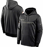 Men's Washington Football Team Nike Black 2020 Salute to Service Sideline Performance Pullover Hoodie,baseball caps,new era cap wholesale,wholesale hats